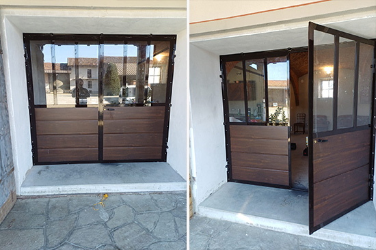 portoncino - settore carpenteria - Galliana (Torino)